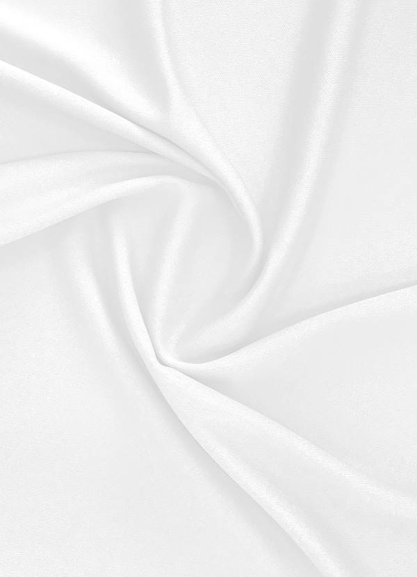 front Azazie Ivory Stretch Lining Fabric By the Yard