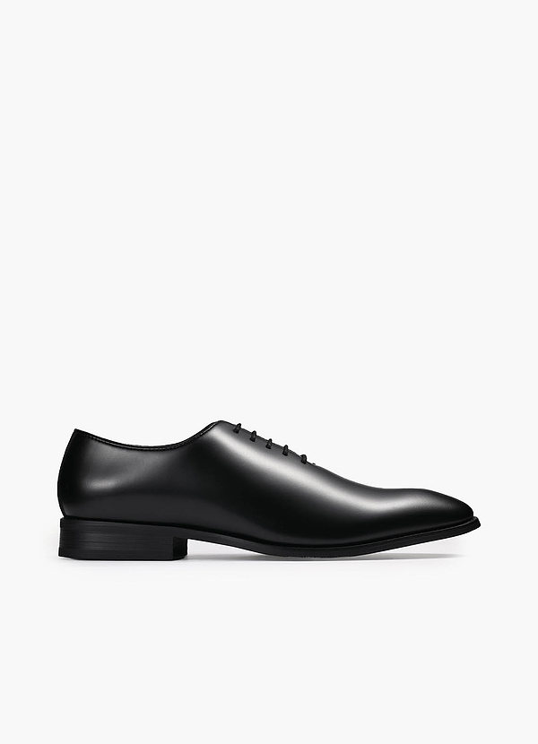 front Heren leren Wholecut Oxfords