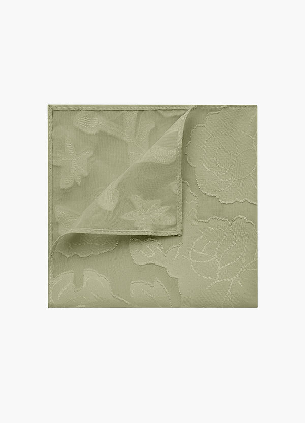 front Floral Burnout Pocket Square