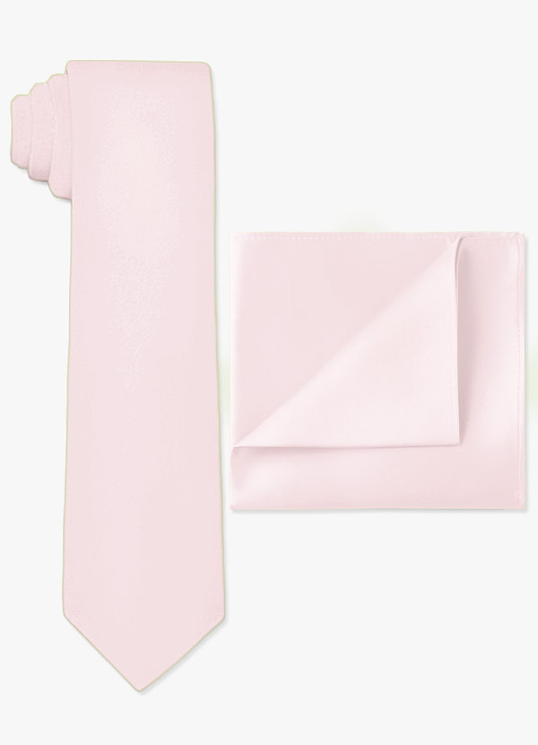 front Matte Satin Wide Tie and Pocket Square Set