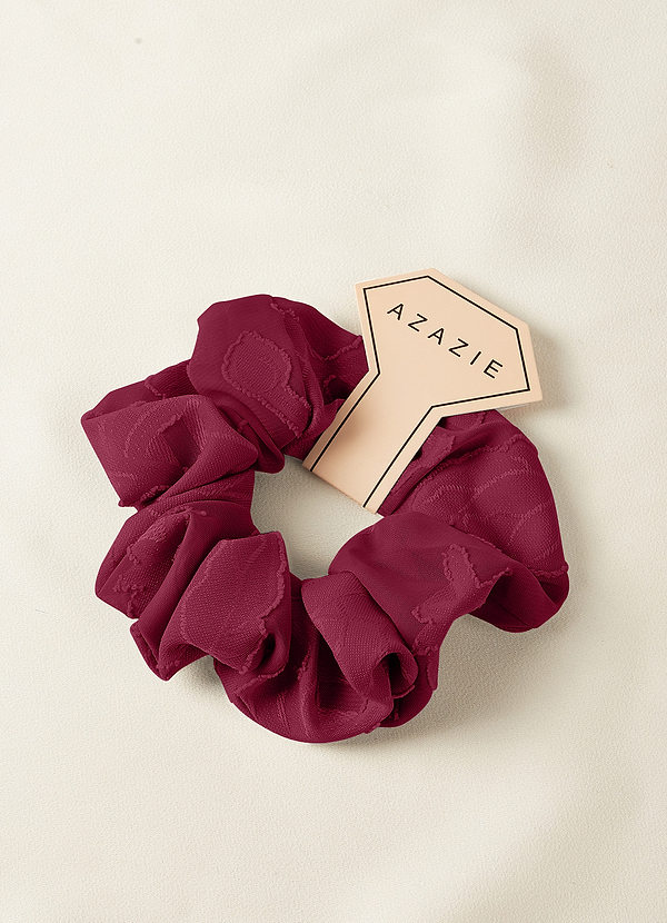 front Matching Color Bridesmaid Floral Burnout Over Size Scrunchie Set