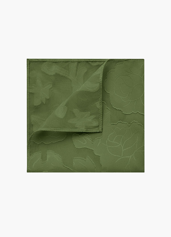 front Floral Burnout Pocket Square
