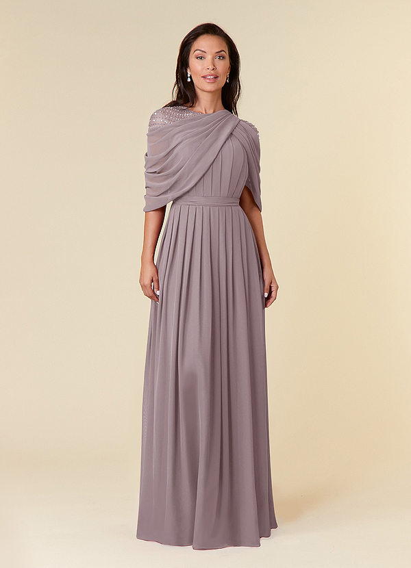 Azazie Olena Mother of the Bride Dresses A-Line Sequins Chiffon Floor-Length Dress image1