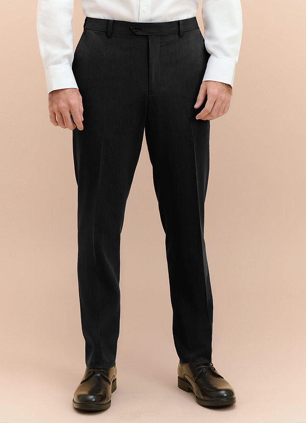 front William Black Comfort Blend Dress Pants