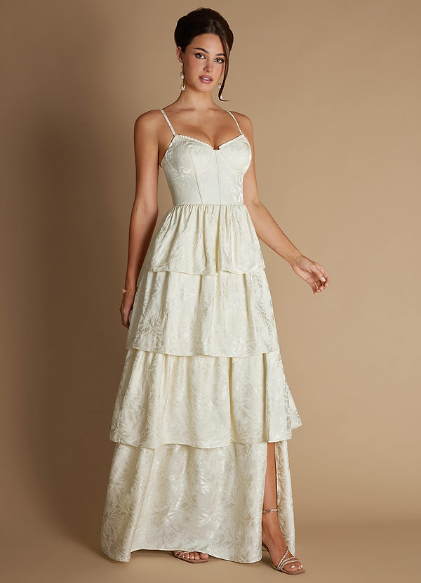 Maddy Vanilla Cream Maxi Dress image1
