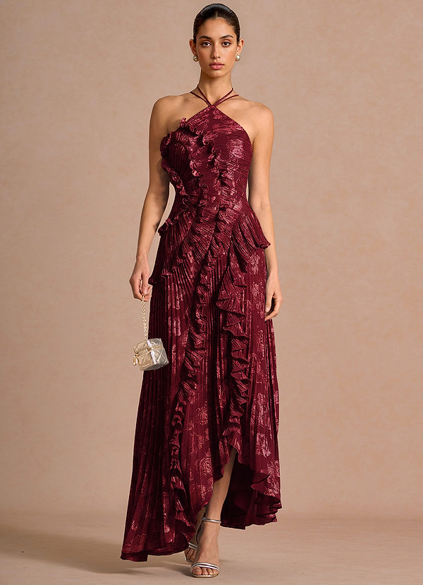 Hatsu Wine Maxi Dress image1