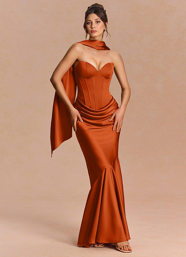 Robe Maxi Rouille Euphemia image1