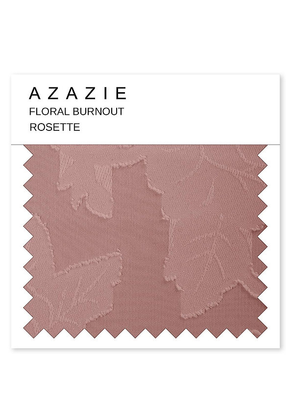 front Azazie Rosette Floral Burnout Swatch