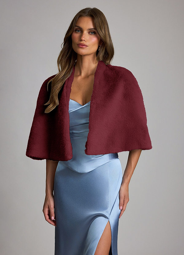 front Faux Fur Short Swing Capelet