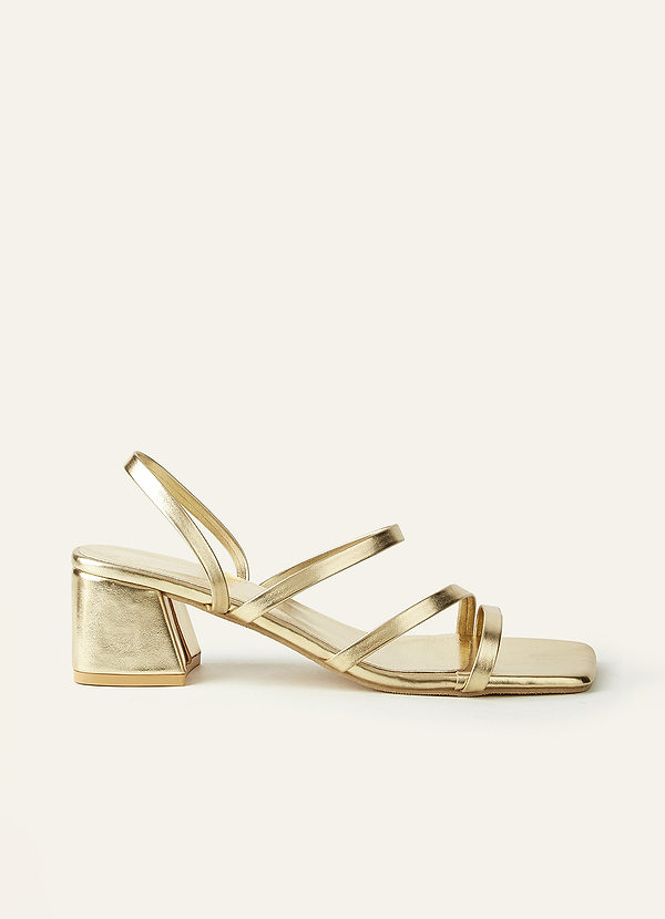 Multi-Way Strappy Block Heel Mule Sandals front