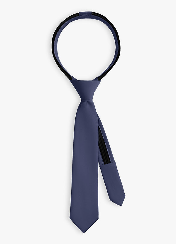 front Pojkklänning i matt satin med knytband