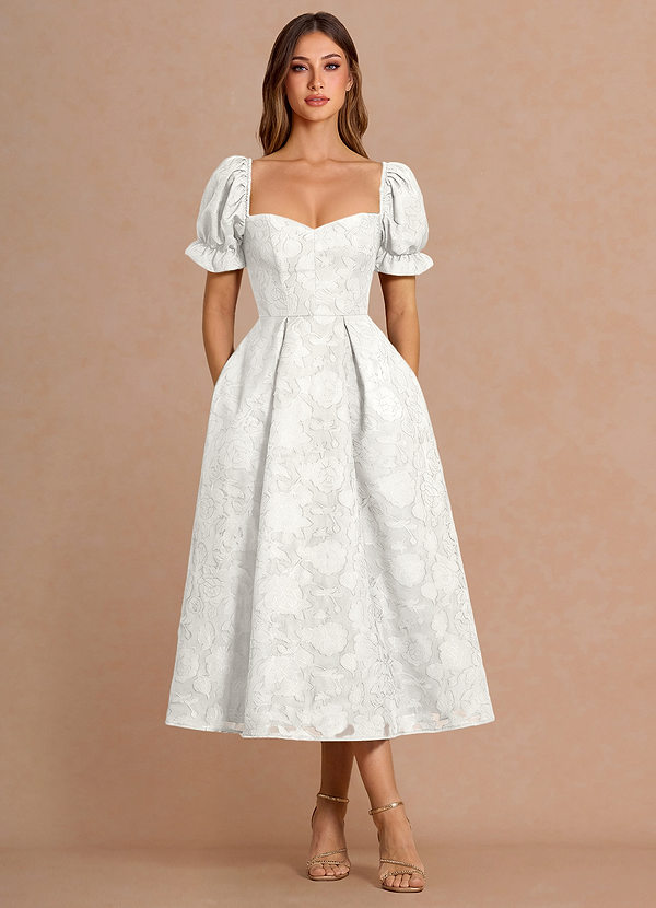 Lanthe White Midi Dress image1