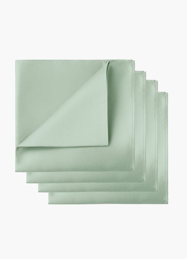 front Matte Satin Pocket Square Set – 4 Pieces