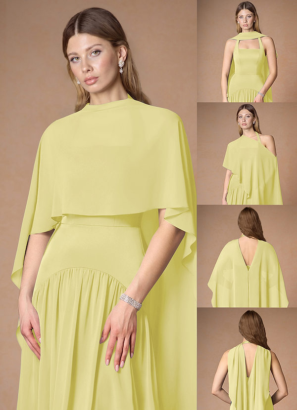 front Châle transparent de soirée multi-styles de couleurs assorties