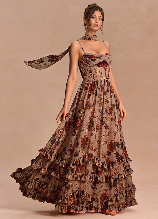Beatrix Mauve Multi Maxi Dress image1
