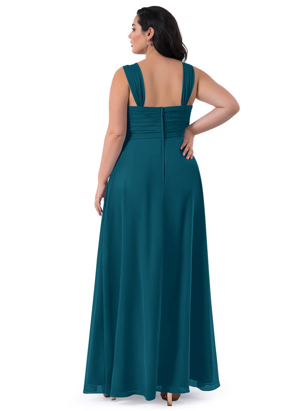 azazie pine bridesmaid dress