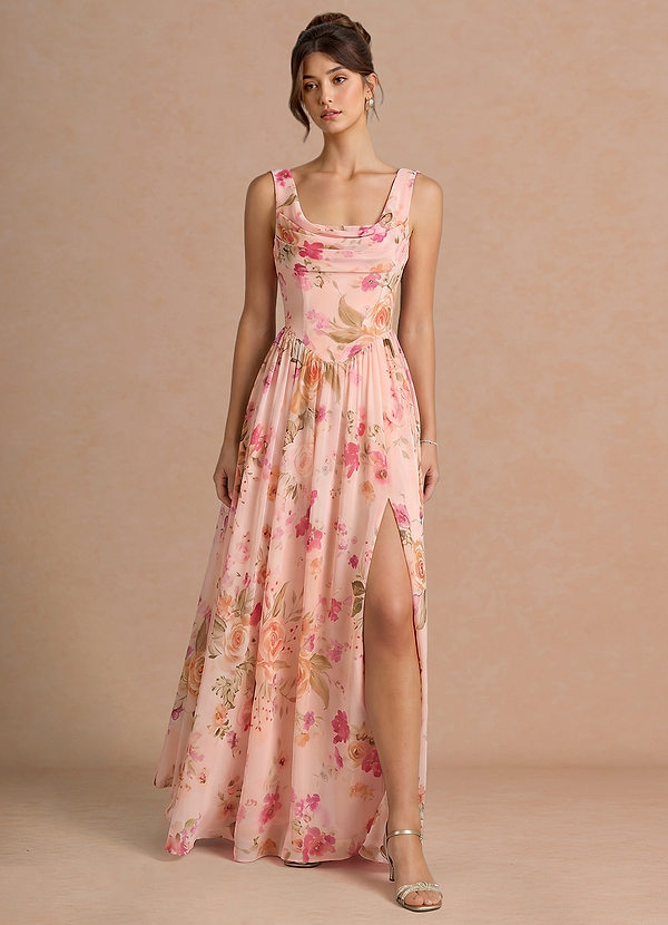 Alinae Abstract Bouquet Floral Maxi Dress image1