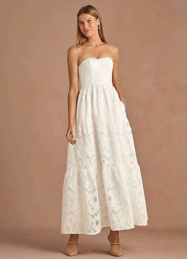 Élise White Maxi Dress image1