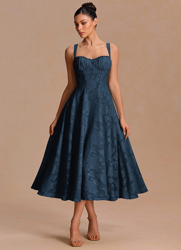 Robe Midi Marine Sylvie image1