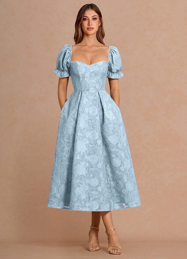 Lanthe Sky Blue Midi Dress image1