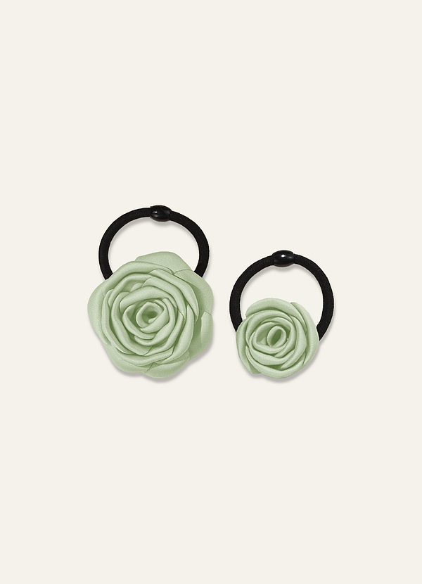 front Conjunto de 2 gomas para el pelo Darling Poise Ivory Flower