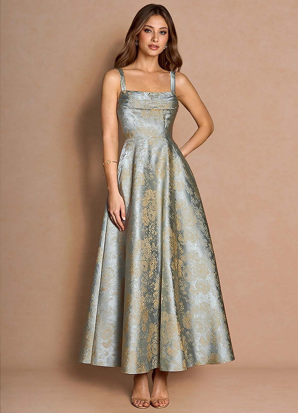 suknia Niebieski Vintage Maxi Lilla image1