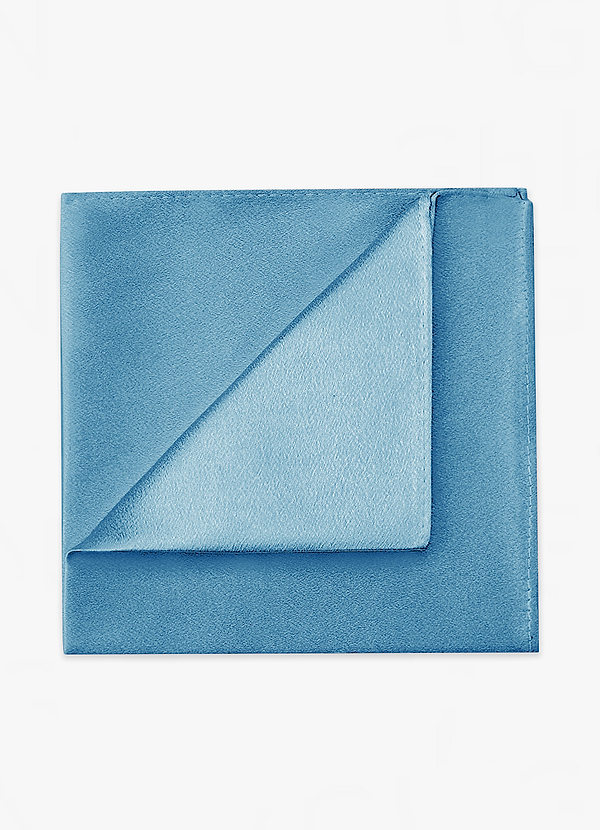 front Metallic Satin Pocket Square