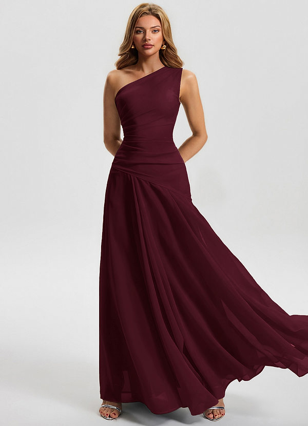 Sylvaine Wine Maxi Dress image1