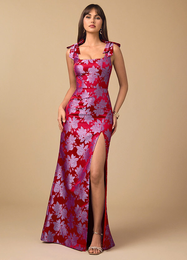 Jenny Crimson Lilac Maxi Dress image1