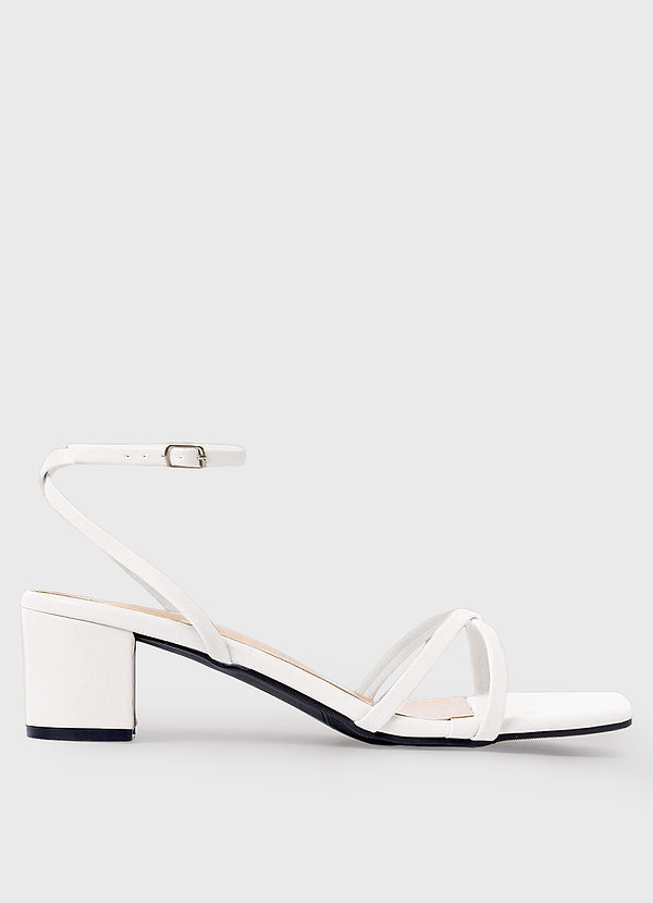 front Strap Mid Heel Sandals