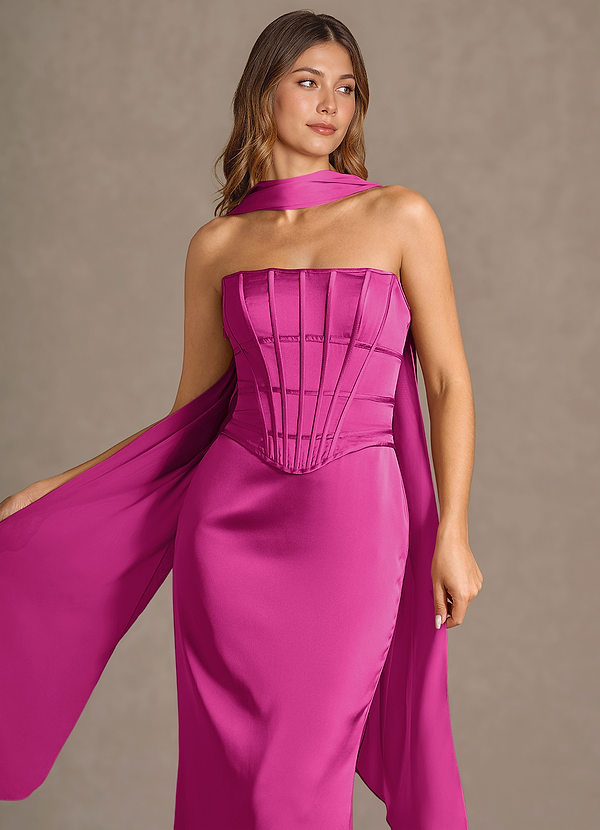 Berthe Hot Pink Maxi Dress image1