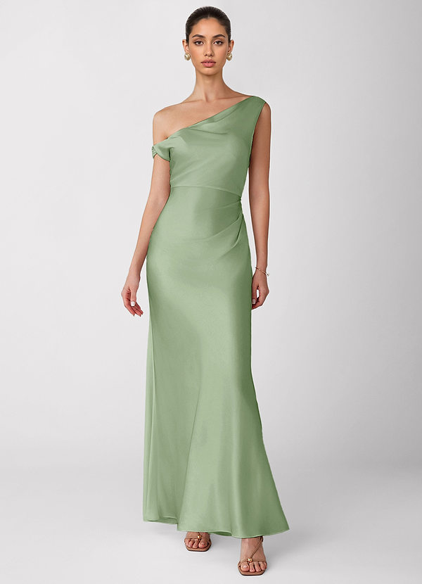 Vestido Salvia Polvorienta Largo Avela image1