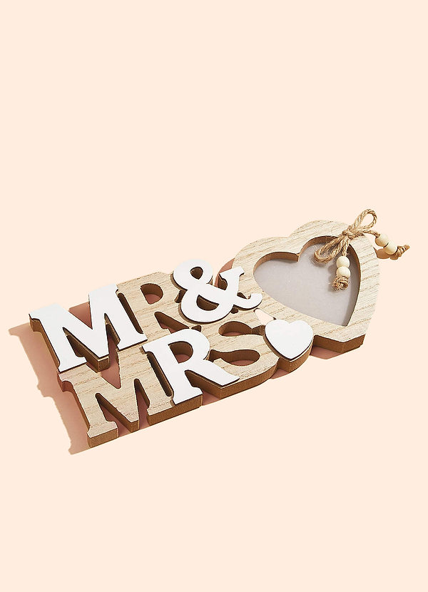 front Wooden Wedding Love Photo Frame