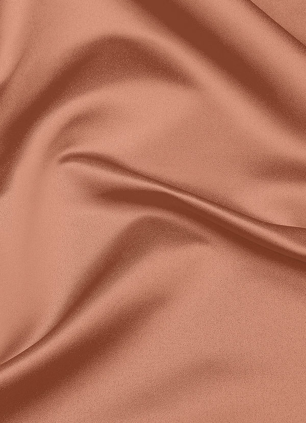 front Azazie Bronzer Matte Satin Fabric By the Yard