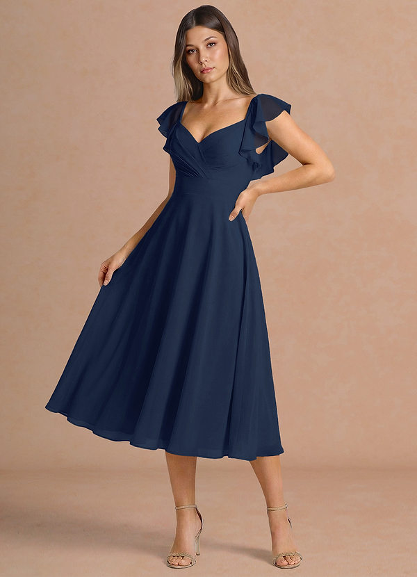 Leilani Navy Midi Dress image1