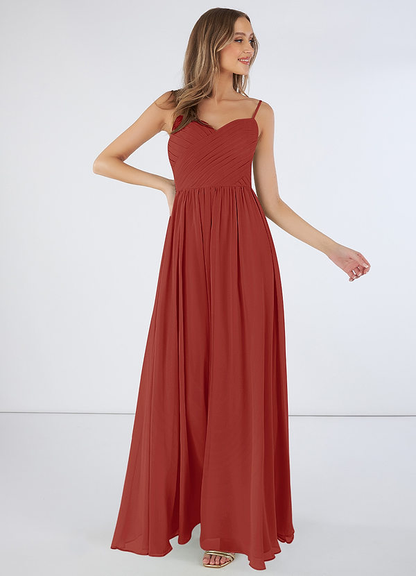 Terracotta Azazie Lisbon Bridesmaid Dresses | Azazie