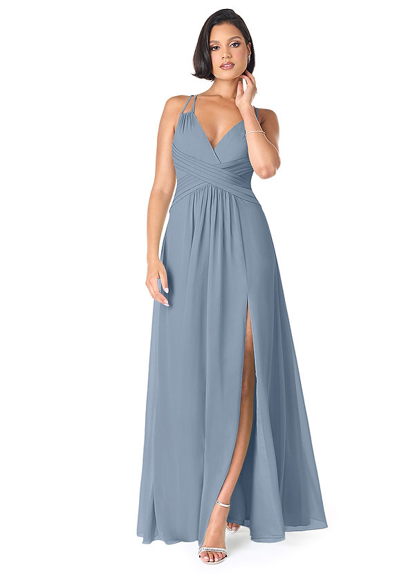 Azazie Farren Dusty Blue Bridesmaid Dresses Azazie