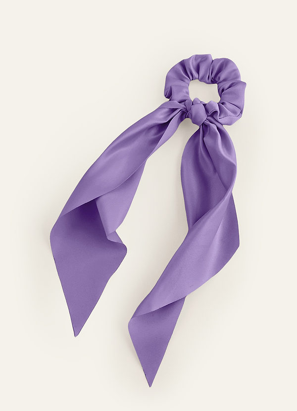 front Elastico per capelli in raso opaco coordinato