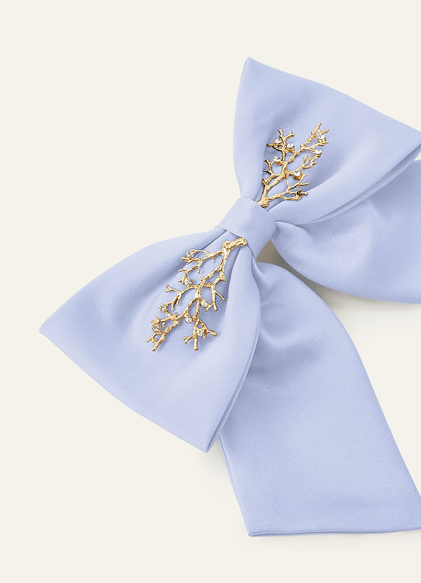front Matching Color Metal Branch Bow Hair Clip