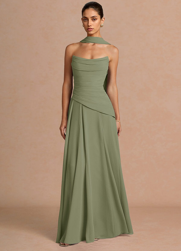 Vestido Pistacho Largo Gabriela image1