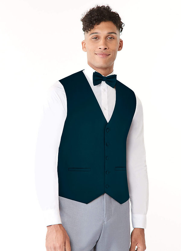 front Stretch Satin Vest