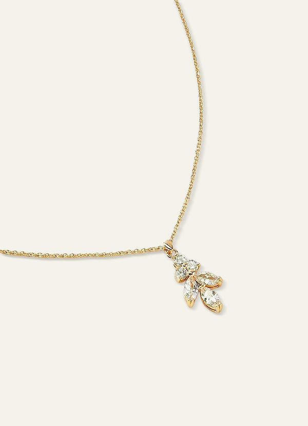 front Clover Drop Necklace