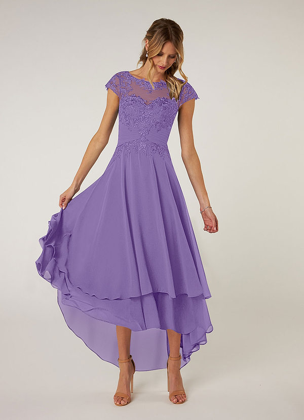 Azazie Shonda Mother of the Brides Dresses Tahiti Lace Chiffon Dress image1