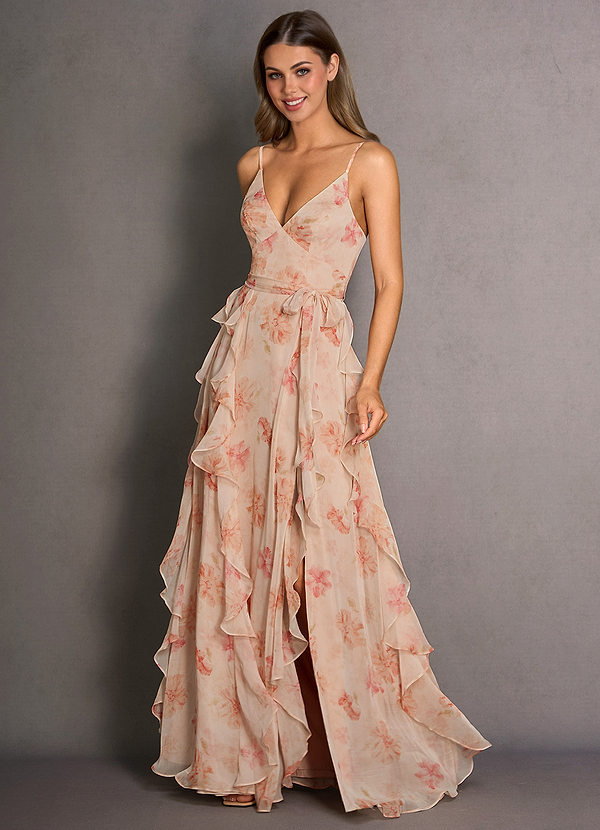 Sienne Peach Maxi Dress image1