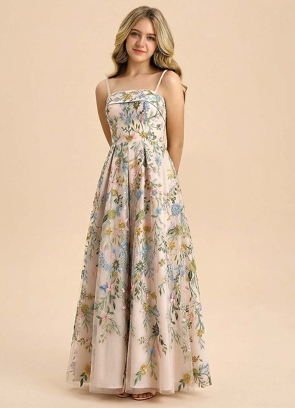 front Azazie Evangeline Junior Formal Dress