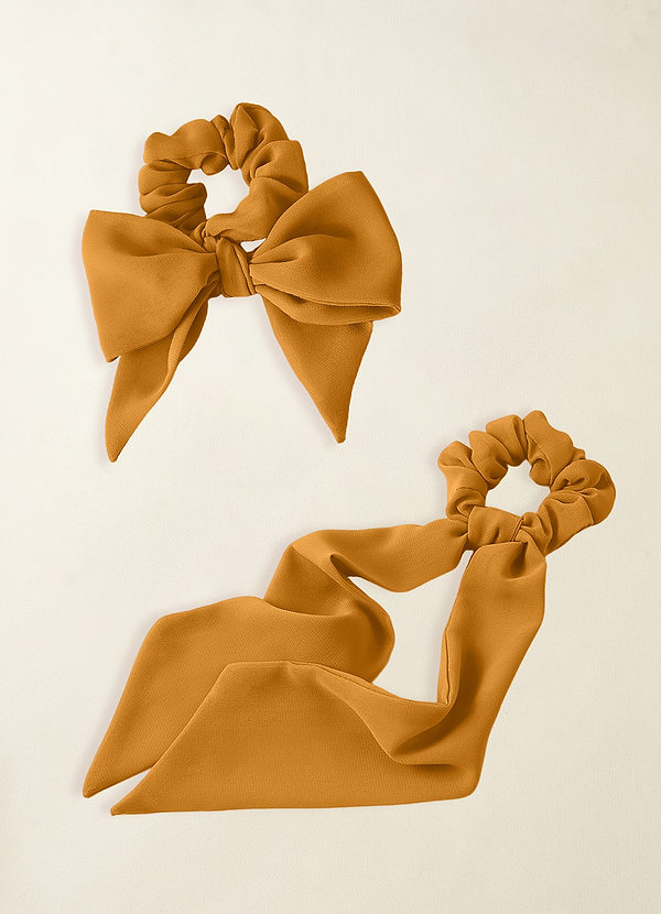 front Farblich passendes Chiffon-Multiway-Haartuch-Scrunchie-Set