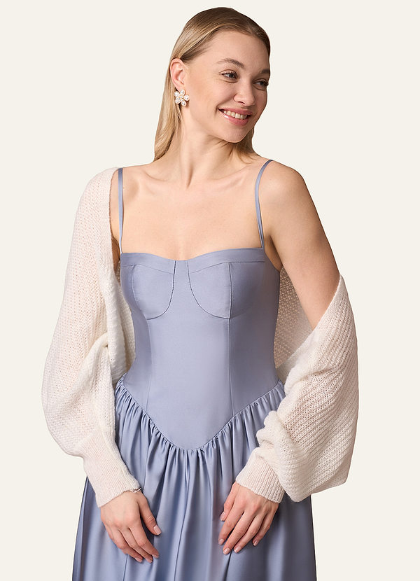 front Balloon Sleeve Knit Bolero