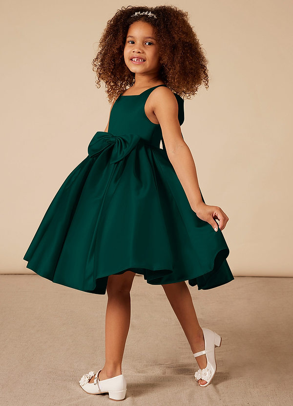 front Azazie Bo Peep Flower Girl Dress