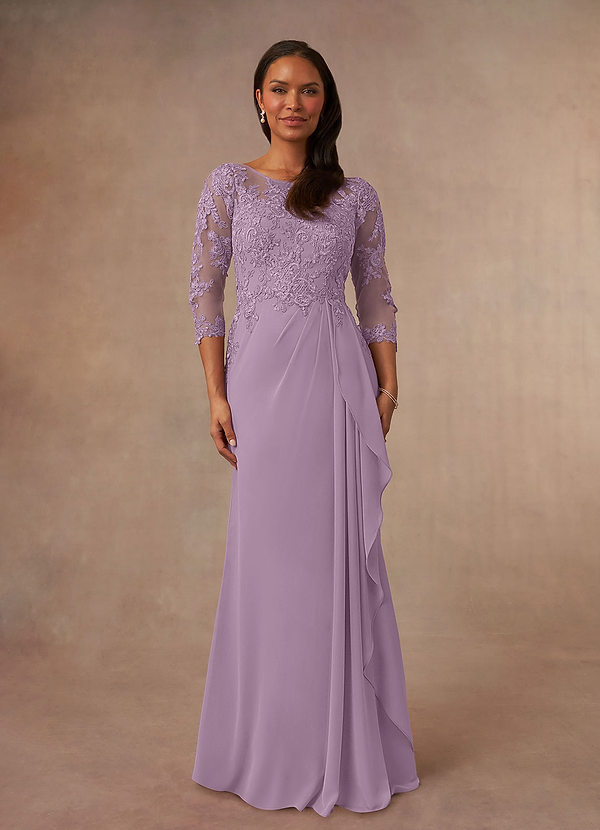 Azazie Calanthe Mother of the Brides Dresses Wisteria A-Line Scoop Chiffon Dress image1