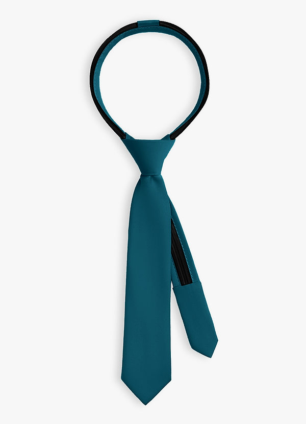 front Pojkklänning i matt satin med knytband